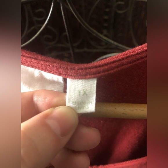 ADY P wine red layered modal cotton maxi dress 💞 - Picture 4 of 6